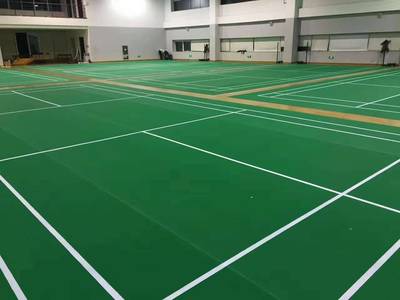 運動塑膠地板,羽毛球場地板膠